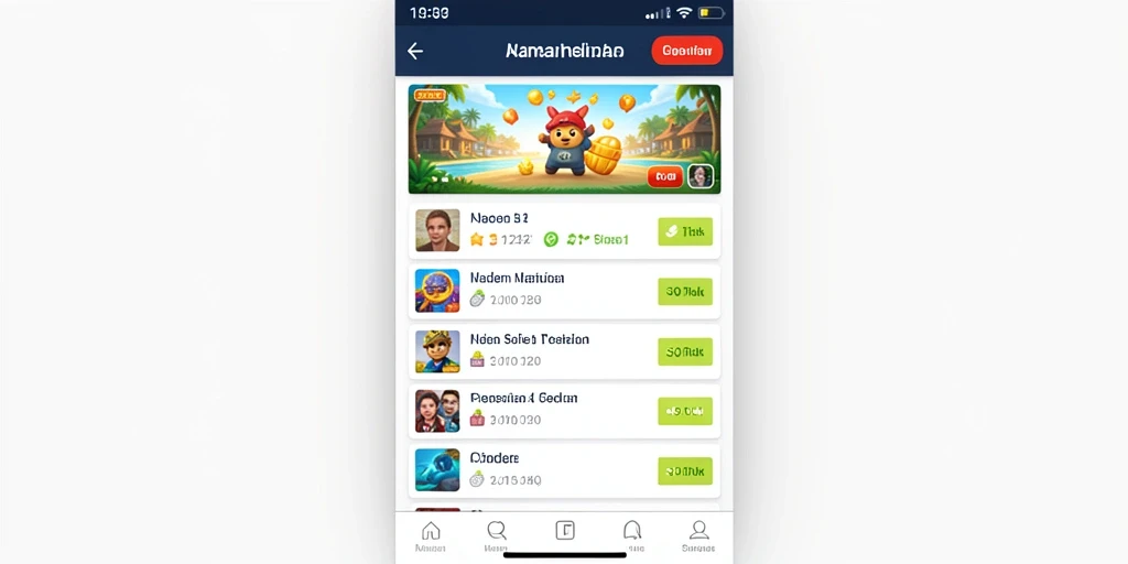 Screenshot aplikasi menunjukkan antarmuka pengguna yang menarik.