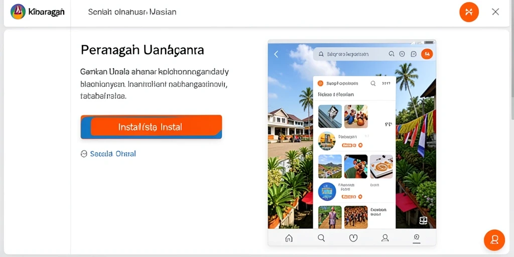 Tampilan awal yang menarik dengan karakter berwarna-warni.