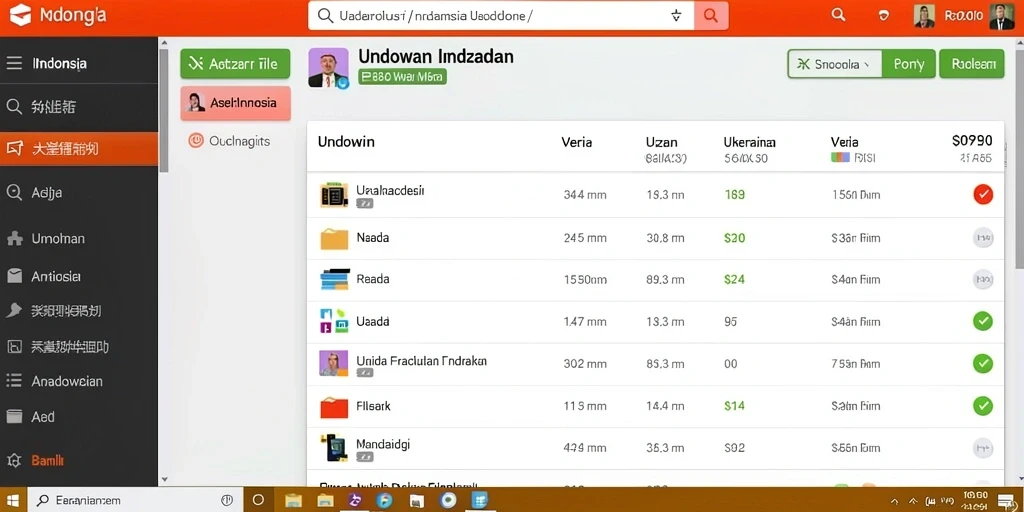 Tampilan antarmuka yang user-friendly.