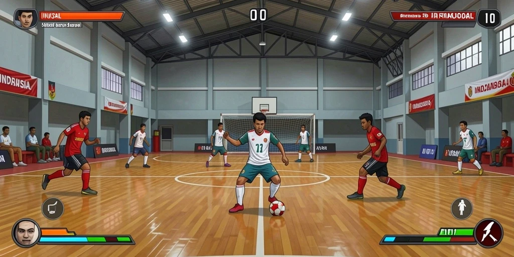 Tampilan grafis yang menarik dan penuh warna.
