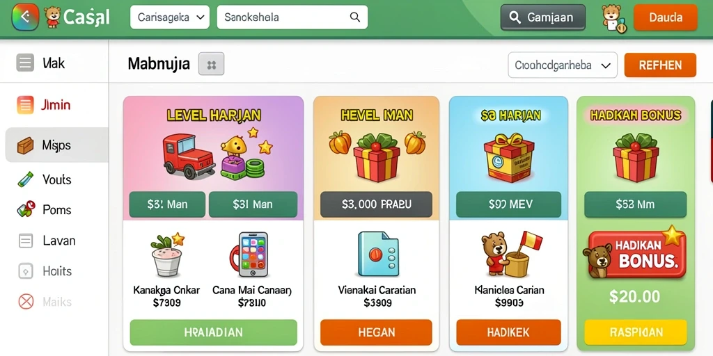 Tampilan antarmuka yang menarik dan user-friendly.