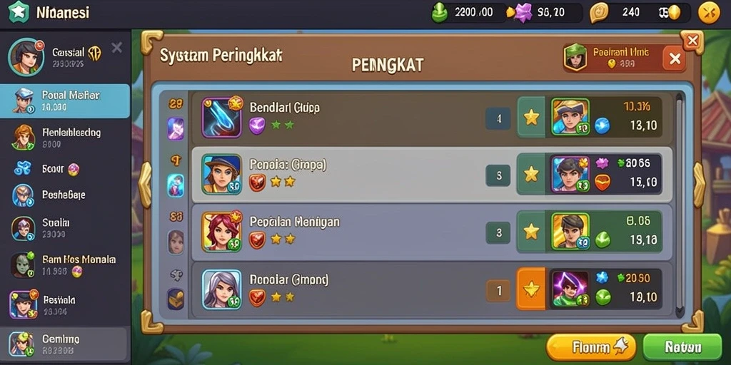 Tangkapan layar menampilkan karakter utama dalam misi petualangan.