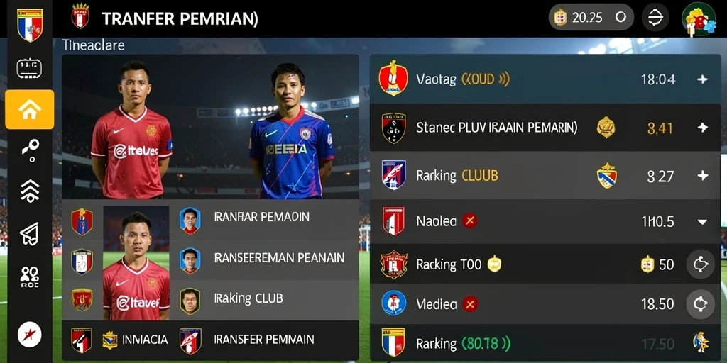 Tampilan utama dengan grafik yang menarik.